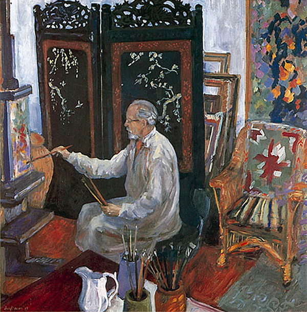 Portrait of John Strevens in his studio